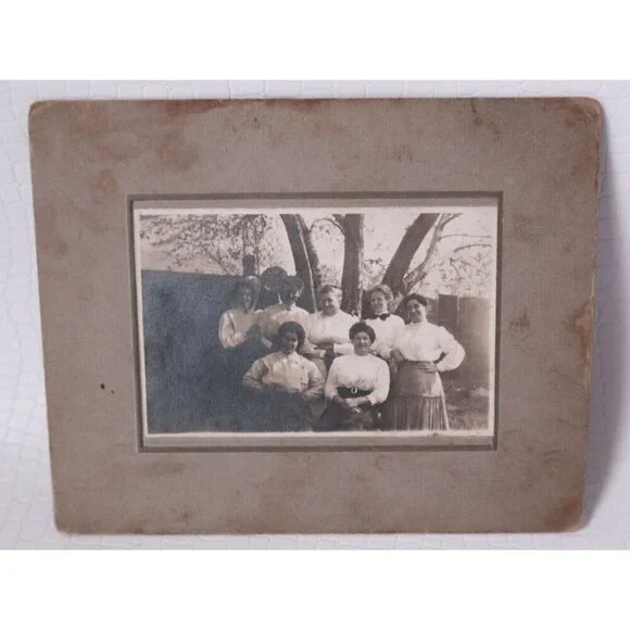 5 Victorian Photographs on Board Men Women Portrait Vintage Black White Picture - Picture 2 of 6